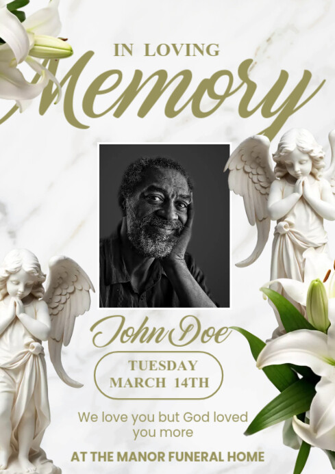 Funeral Template PosterMyWall