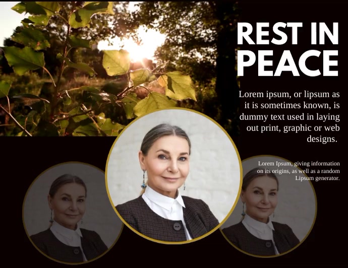 Funeral Template Pamflet (Letter AS)
