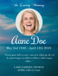 380 Funeral Customizable Design Templates Postermywall