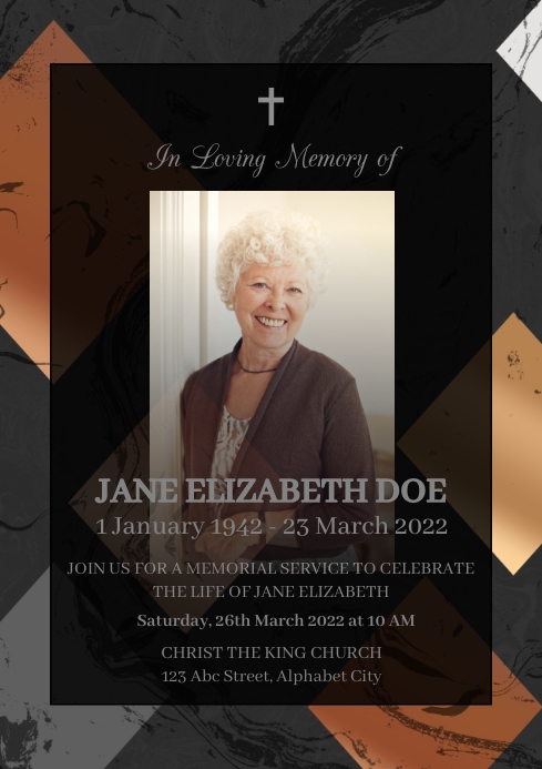Funeral Template A4