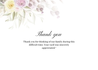 Funeral thank you card flower (1) Template | PosterMyWall