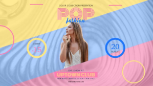 Funky Fashion Show Digital Display Video template