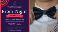 Funky Prom Night Event Facebook Cover Video Film w tle na Facebooka (16:9) template