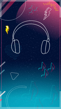 Funky Tiktok na pozadí obrázok Instagram Story šablóna