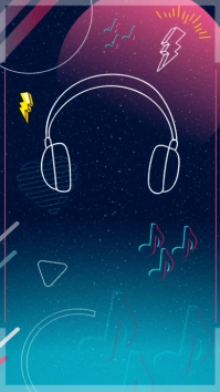 Funky Tiktok Background Image Instagram Story template