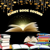 funny book covers poster 徽标 template