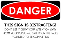 Danger Sign Riddle Danger Sign Template | PosterMyWall