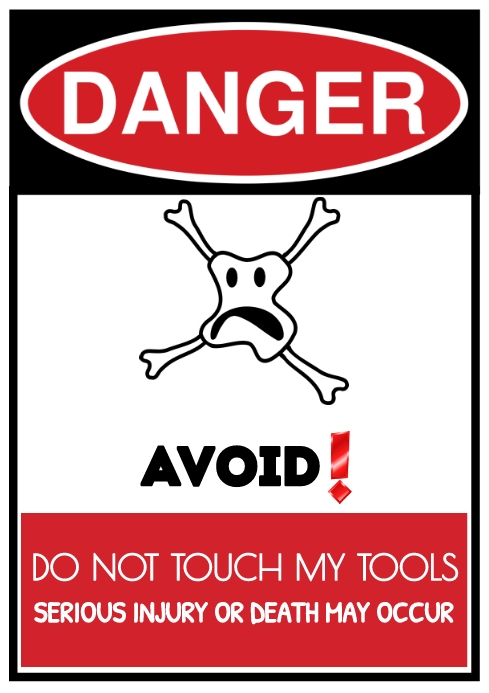 Danger Sign Riddle Funny Danger Sign Template | PosterMyWall
