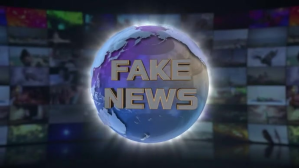 funny fake news virtual zoom background Digital Display (16:9) template