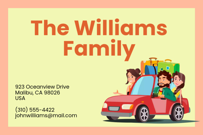 Fun Mailing Labels Funny Family Shipping Address Label Template | PosterMyWall