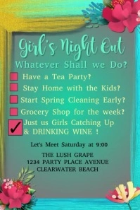 Funny Girls Night Out Questions Pinterest Graphic template