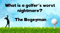 Funny Golf Digital Display (16:9) template