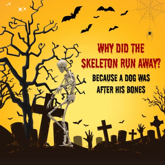 funny jokes, Halloween Wpis na Instagrama template