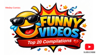 Funny Video Compilations YouTube Thumbnail channel cover art editable design template