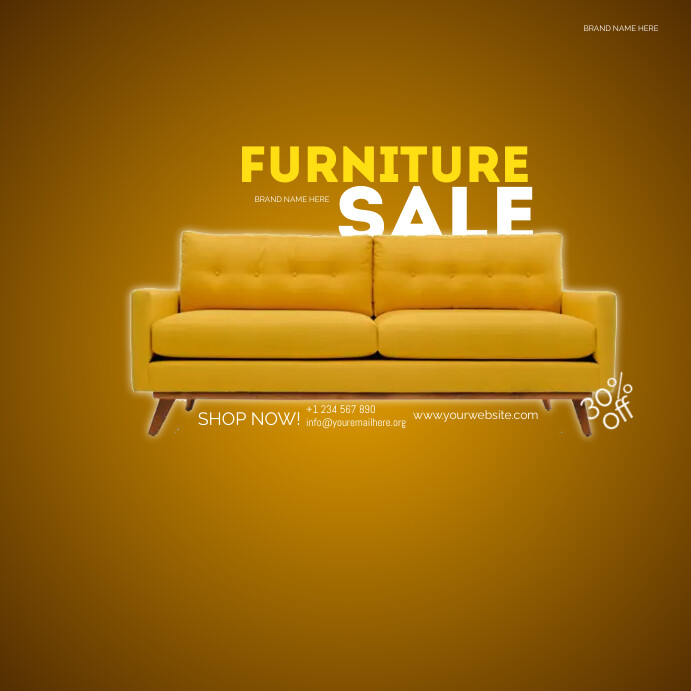 furniture ad สี่เหลี่ยมจัตุรัส (1:1) template