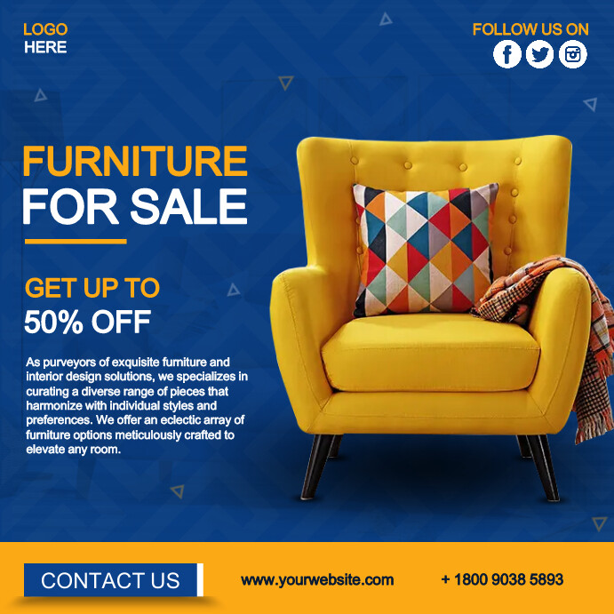 Furniture Ad Template PosterMyWall Furniture Ad Template PosterMyWall