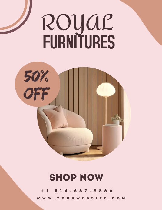 Furniture ads Flyer (US Letter) template
