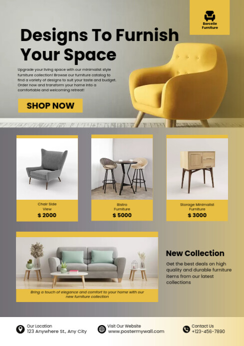 furniture and homeware template | PosterMyWall