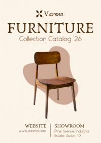White Furniture Collection A4 Template - Page 1