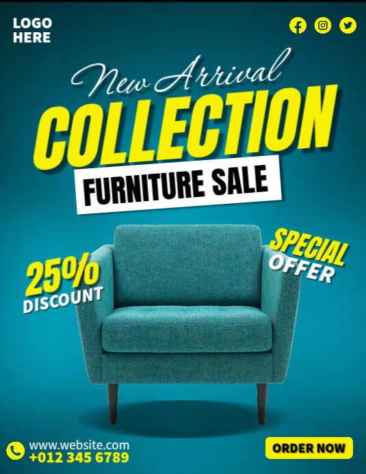 Furniture Collection Ads Template | PosterMyWall