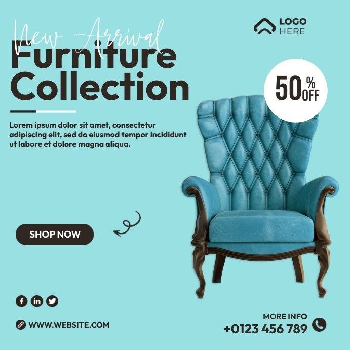 Furniture Collection Ads Template | PosterMyWall