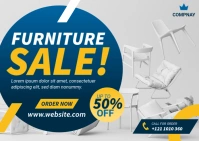 Furniture Company Ad Postcard template