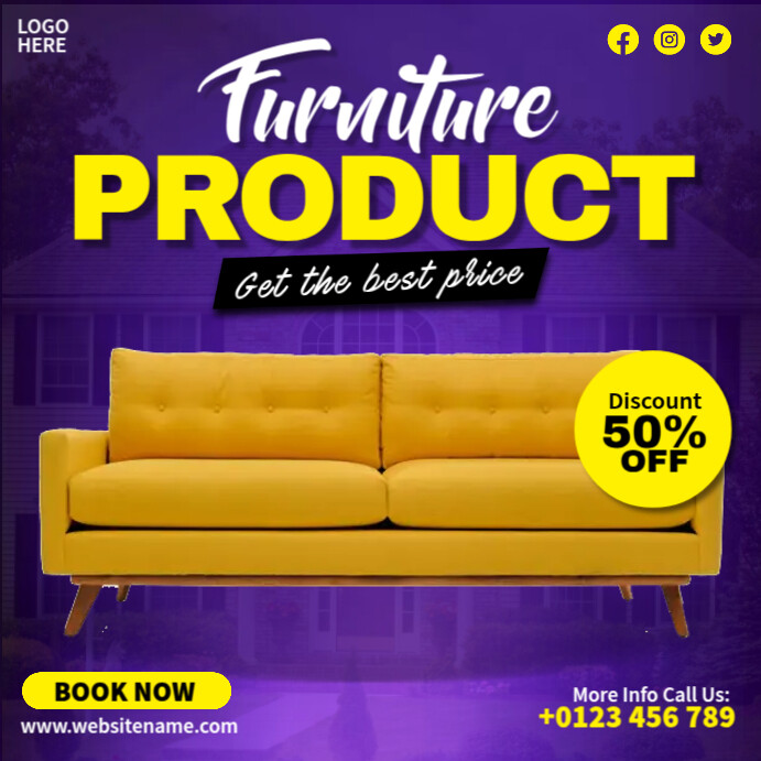 Furniture Deals Ads Template PosterMyWall
