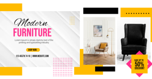 Blanco Furniture Sale Facebook Event Cover Template