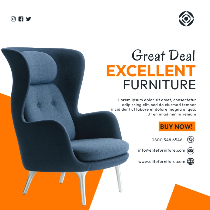 Furniture flyer Template PosterMyWall