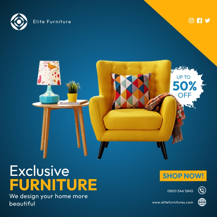 Furniture flyer Template PosterMyWall