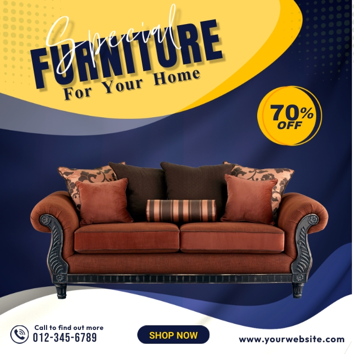 Furniture For Sale Instagram Post template
