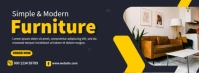 Furniture For Sale Flyer Portada de Facebook template