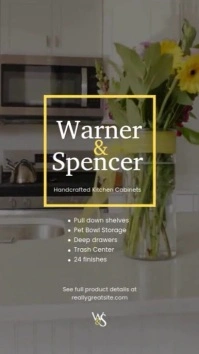 furniture kitchen set template Instagram Reel