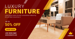 Furniture Offer Banner Template Изображение, которым поделились на Facebook