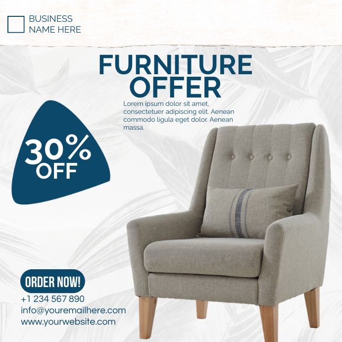 Offer Funiture furniture offer Template | PosterMyWall