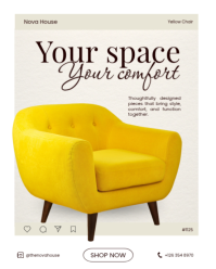 White Furniture Design Instagram Portrait Template - Page 2