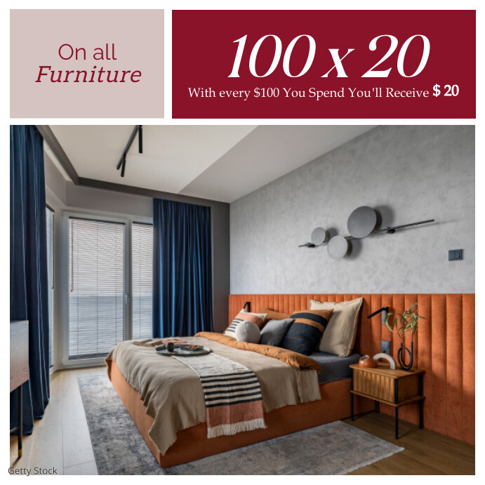 Copy of furniture retail sales advertisement | PosterMyWall