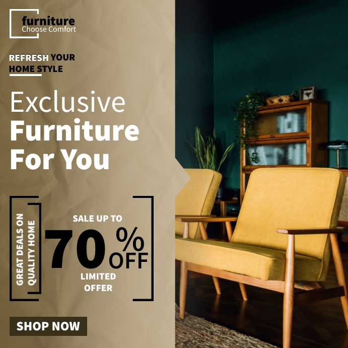 Furniture Sale Ads Template | PosterMyWall
