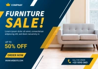 Furniture Sale Banner Ad Template Postcard