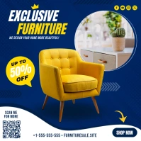 Furniture Sale Banner Instagram Post template