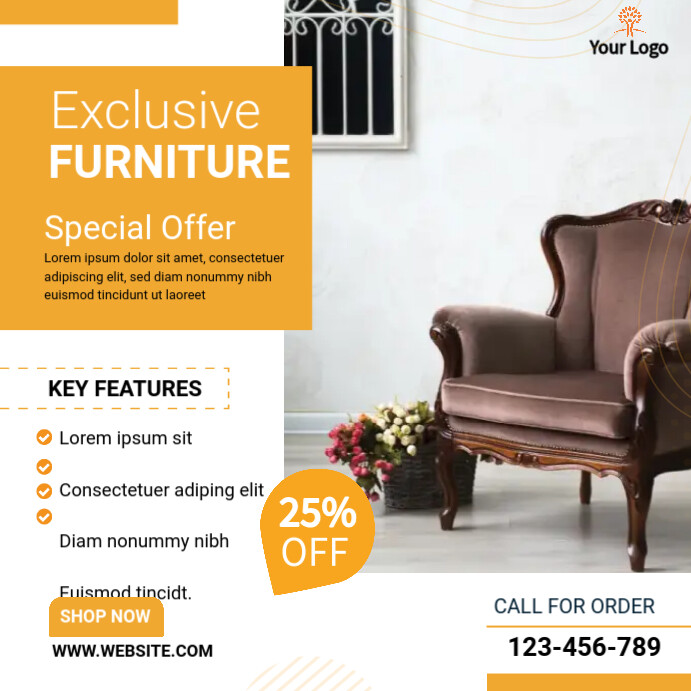 furniture sale Instagram Post template
