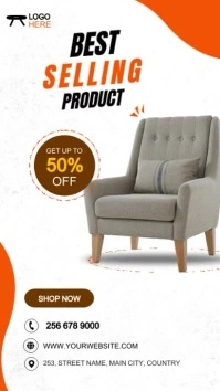 furniture sale Instagram Story template
