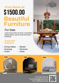 Furniture sale A6 template