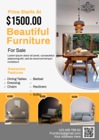 Furniture sale A6 template