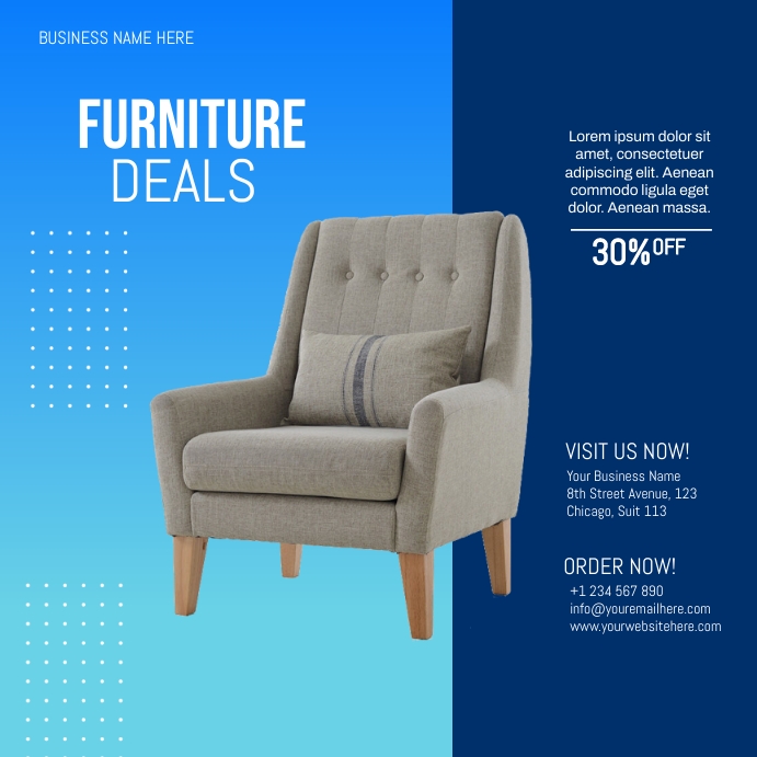 Copy of furniture sale | PosterMyWall