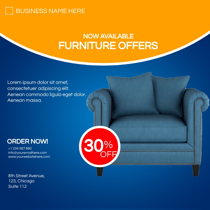 Copy of furniture sale flyer PosterMyWall