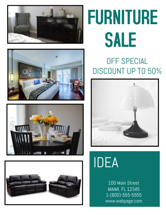 Furniture Sale Template Postermywall