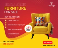 Furniture Sale Medium Rectangle template