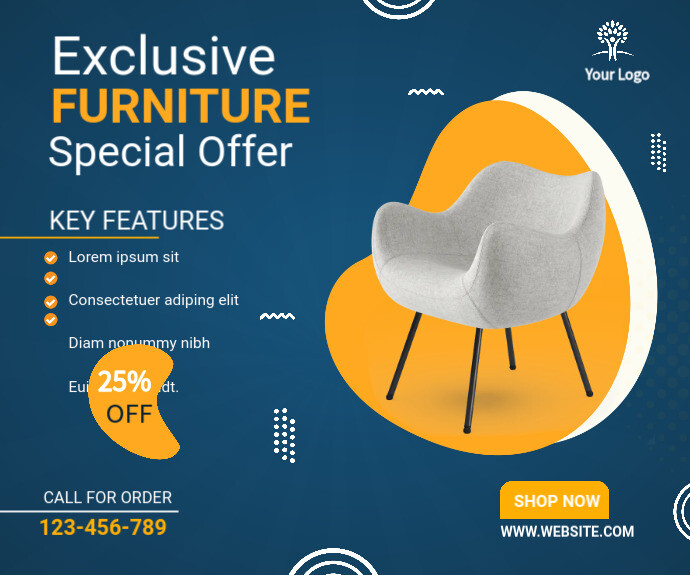 Copy of furniture sale Medium Rectangle | PosterMyWall