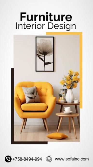 furniture sales Reel do Instagram template